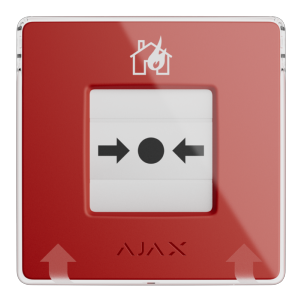 Botón manual de alarma de incendio rojo Inalámbrico 868 MHz Jeweller
